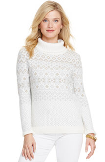 Fair Isle Turtleneck Sweater