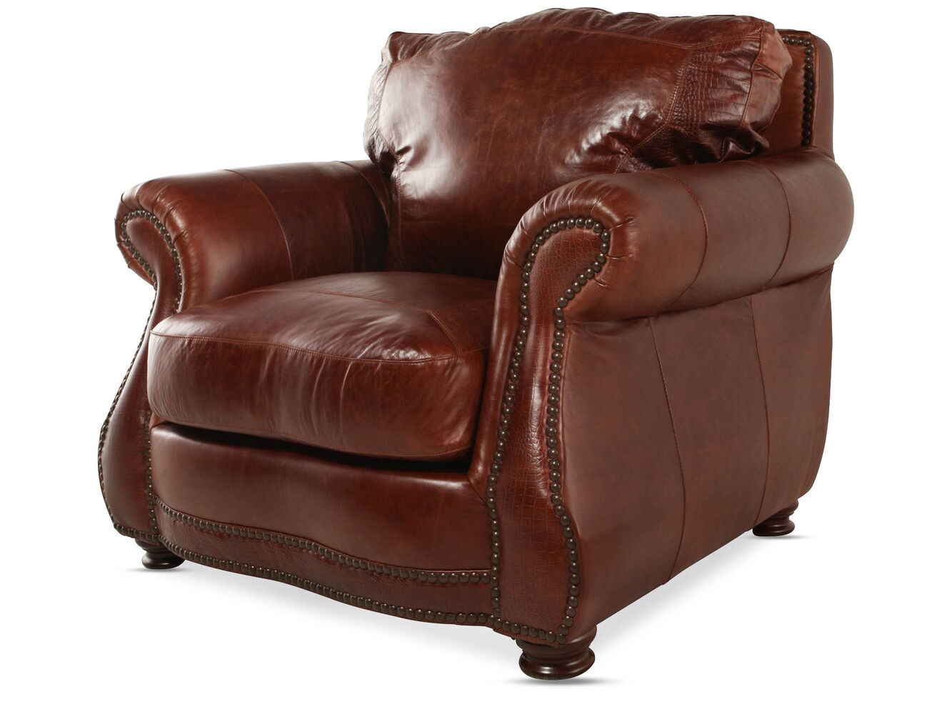 USA Leather Brandy Chair Mathis Brothers Furniture