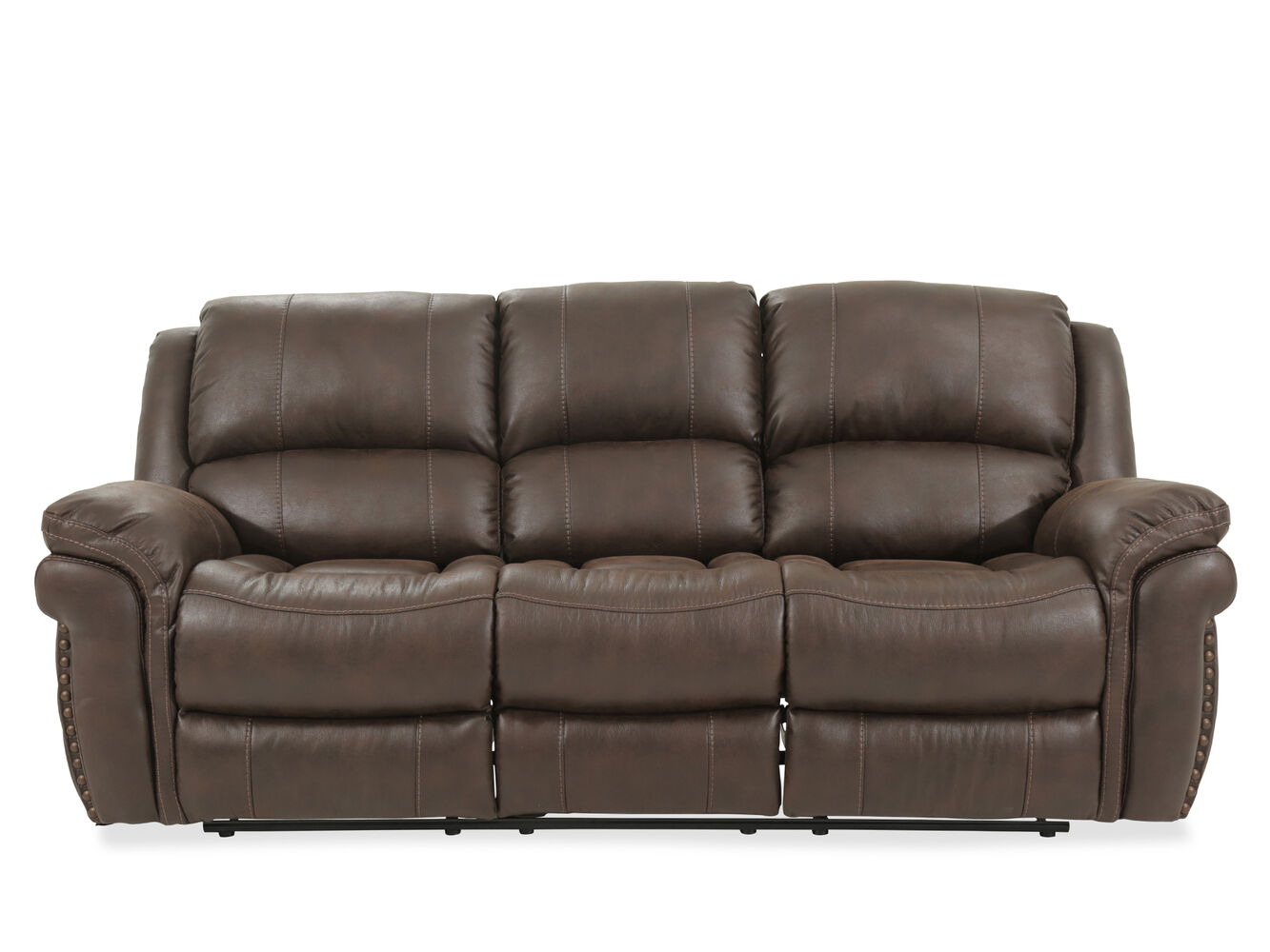 Prime Resources Rivera Brown Reclining Sofa Mathis Brothers Furniture Prime Resources Rivera Brown Reclining Sofa