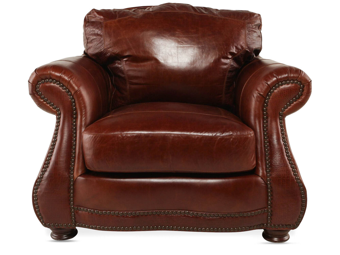 USA Leather Brandy Chair Mathis Brothers Furniture