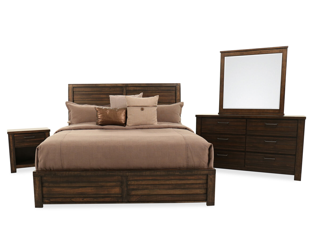 Samuel Lawrence Ruff Hewn Bedroom Suite | Mathis Brothers Furniture Samuel Lawrence Ruff Hewn Bedroom Suite | Mathis Brothers Furniture
