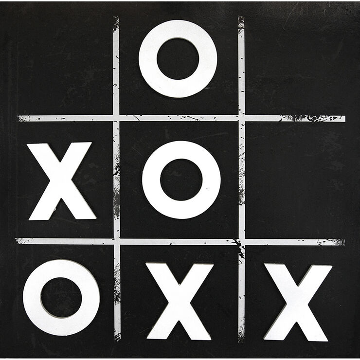 metal tic tac toe magnetic wall decor- 24x24 in. - at home metal tic tac toe magnetic wall decor- 24x24 in. - at home