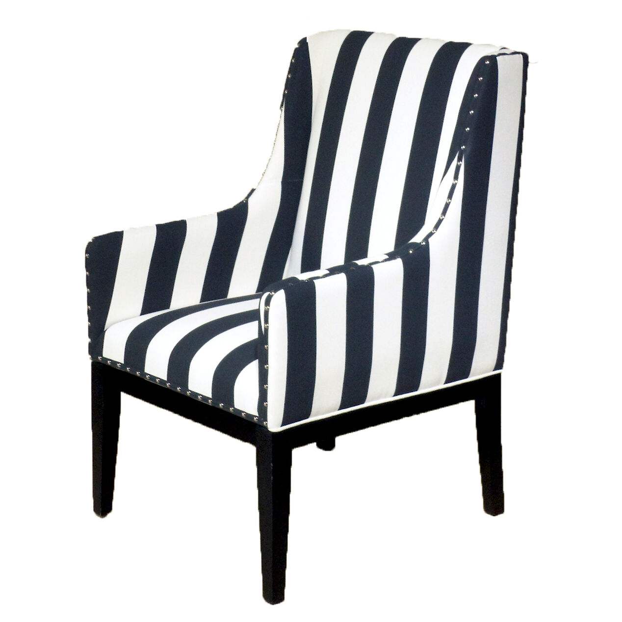 Black And White Striped Chair