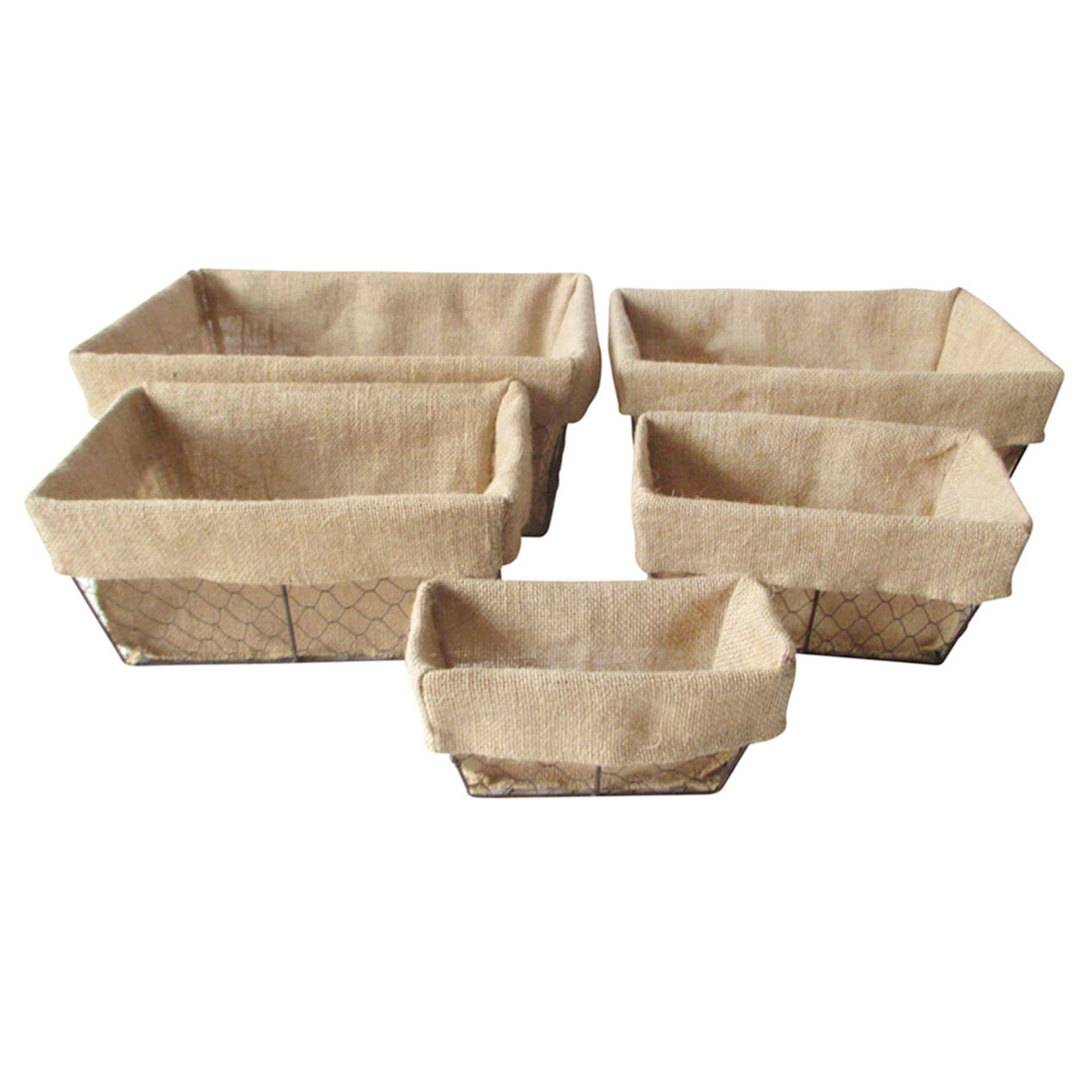 Chicken Wire Basket with Liner Extra Small At Home