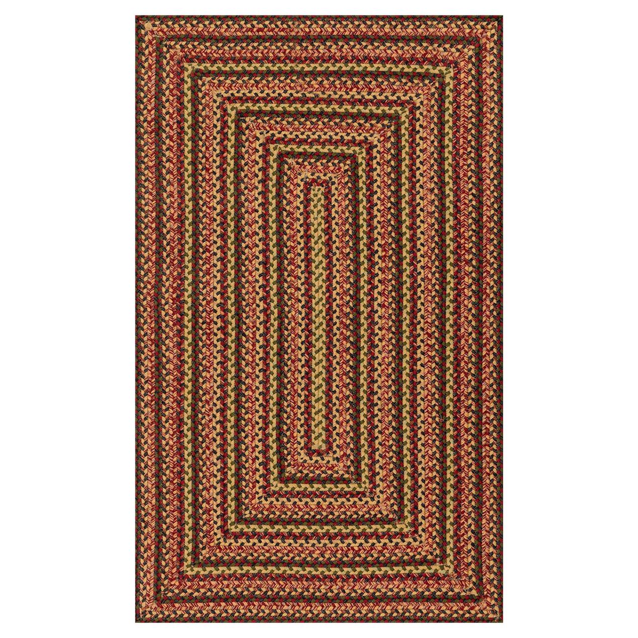 Multicolor Braided Red Rug 28 X 48in At Home