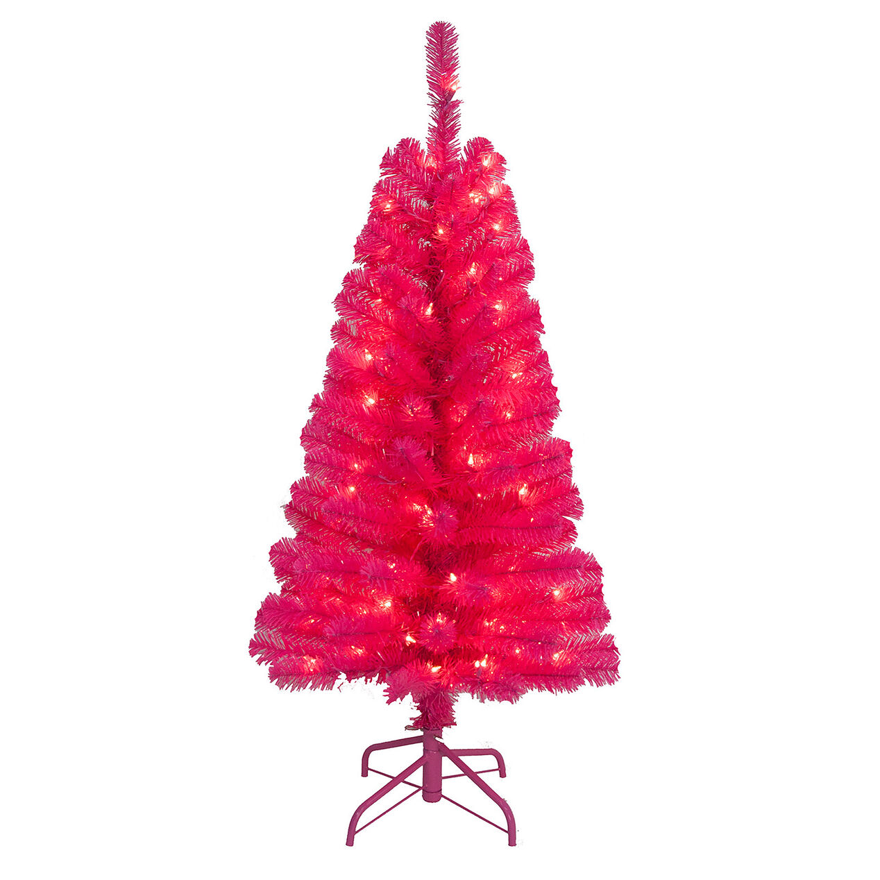 f1 4 ft pre lit pink christmas tree with 70 clear lights f1 4 ft pre lit pink christmas tree with 70 clear lights
