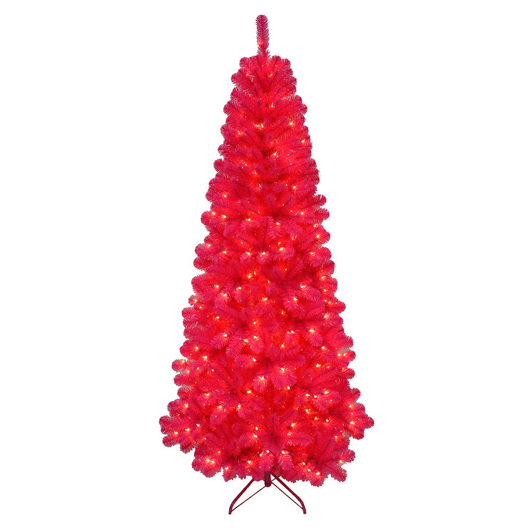f10 7 ft pre lit pink christmas tree with 350 clear lights f10 7 ft pre lit pink christmas tree with 350 clear lights