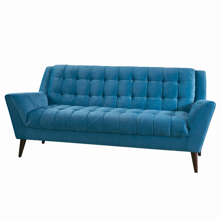 braxton mid century modern retro sofa teal at home christmas quilts and coverlets