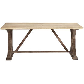 Camden Wood Trestle Table 74-inch x 38-inch