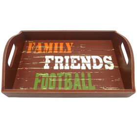 Family Friends Football Tray - 14-inch
