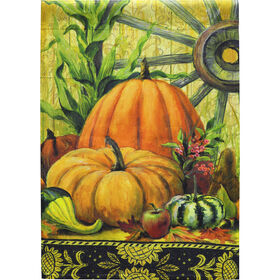 Pumpkin Garden Flag Stand
