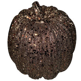 Brown Metallic Pumpkin - 6-inch