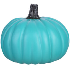 Turquoise Craft Pumpkin - 9-inch