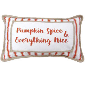 Jute Harvest Pumpkin Spice Pillow 14-inch x 24-inch